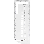 60249(60667)-01 Линейка д/измерения диаметра спиц,линейных размеров,с лезвием д/обрезания нитей PONY